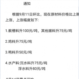 ��Nԭ���ϝq�r��ˮ�a�����س��q�r֪ͨ